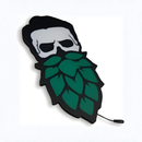 Luminoso em LED - Caveira Barba Lúpulo - Luminária de Parede - Display Bar - 25x50cm - Fonte Bivolt