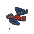 Luminoso em LED - Cocktails - Luminária de Parede - Display Bar - 38x32cm - Fonte Bivolt