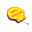 Luminoso em LED - Shell Gasoline - Garagem - Vintage - Luminária de Parede - Display Bar - 35x35cm - Fonte Bivolt