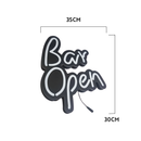 Luminoso em LED - Bar Open - Luminária de Parede - Display Bar - 35x30cm - Fonte Bivolt