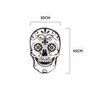 Luminoso em LED - Caveira Mexicana - Luminária de Parede - Display Bar - 30x45cm - Fonte Bivolt