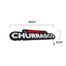 Luminoso em LED - Mestre do Churrasco - Luminária de Parede - Display Bar - 60x15cm - Fonte Bivolt