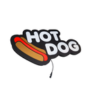 Kit Luminosos em LED - Burguer + Batata Frita + Hot Dog - Letreiro - Luminária de Parede - Fonte Bivolt