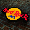 Luminoso em LED - Hard Rock Café - Luminária de Parede - Display Bar - 50x30m - Fonte Bivolt