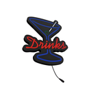 Luminoso em LED - Drinks - Luminária de Parede - Display Bar - 38x32cm - Fonte Bivolt